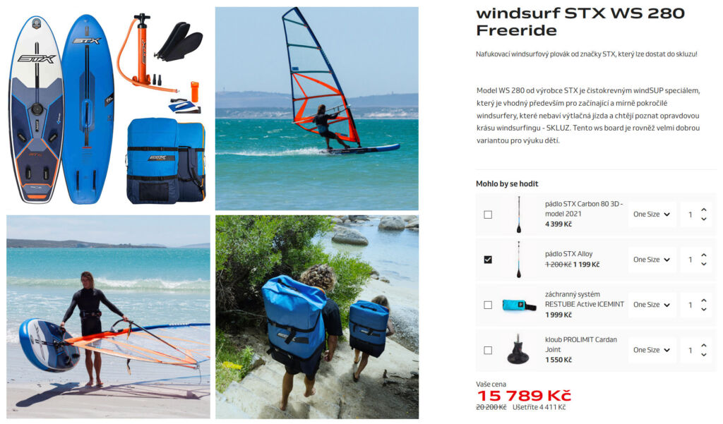 Plovak Windsurf Stx Ws 280 Freeride Al Padlo 2