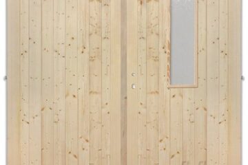 Palubkové dveře dvoukřídlé sklo 180cm