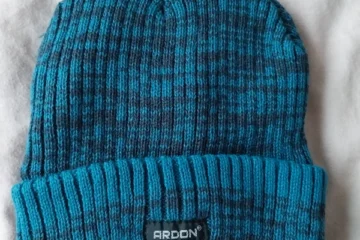 Zimní čepice pletená fleece ARDON Neo černo-modrá