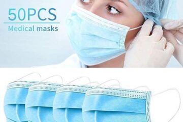 Rouška jednorázová třívrstvá Black Storm (50ks/bal)