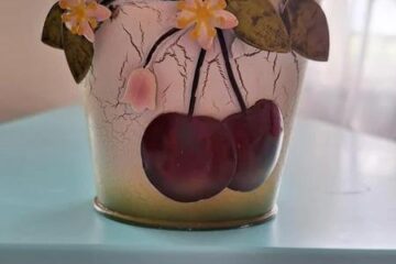 VINTAGE KVĚTINÁČ – FLOWERS, FRUITS