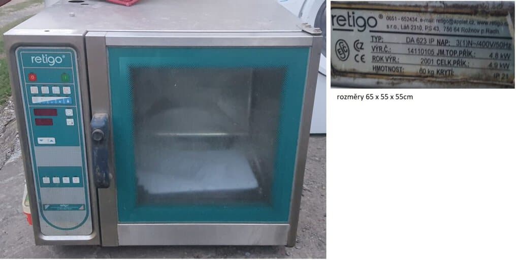 Bazar, nabídka, prodej, nabízím, prodám komerční troubu Retigo.